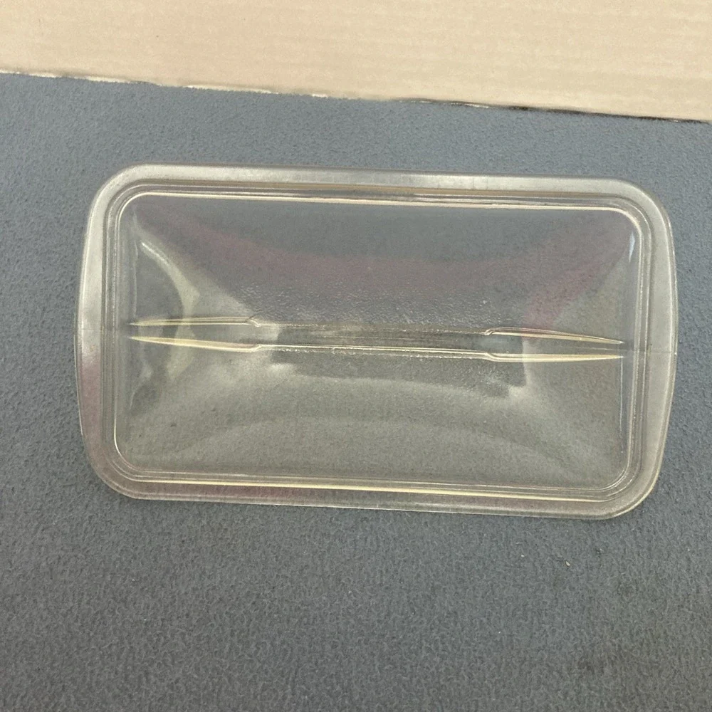 Vintage Westinghouse Refrigerators Clear Glass Fin Lid for Loaf Pans ca. 1950's